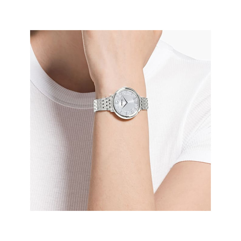 Orologio Crystalline Chic Bracciale di metallo, Tono argentat