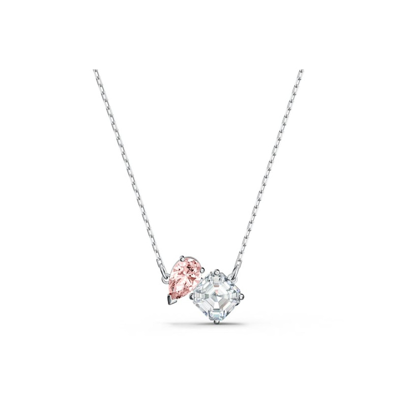 Swarovski - Collana Attract Soul Rosa, Placcato rodio