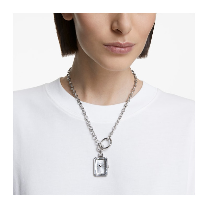 Swarovski -Orologio da taschino Tono argentato, Acciaio inossidabile