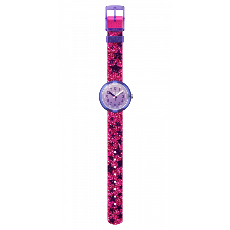 SWATCH - FLIK FLAK FUTURISTIC GLITTER STARS - OROLOGIO BAMBINA