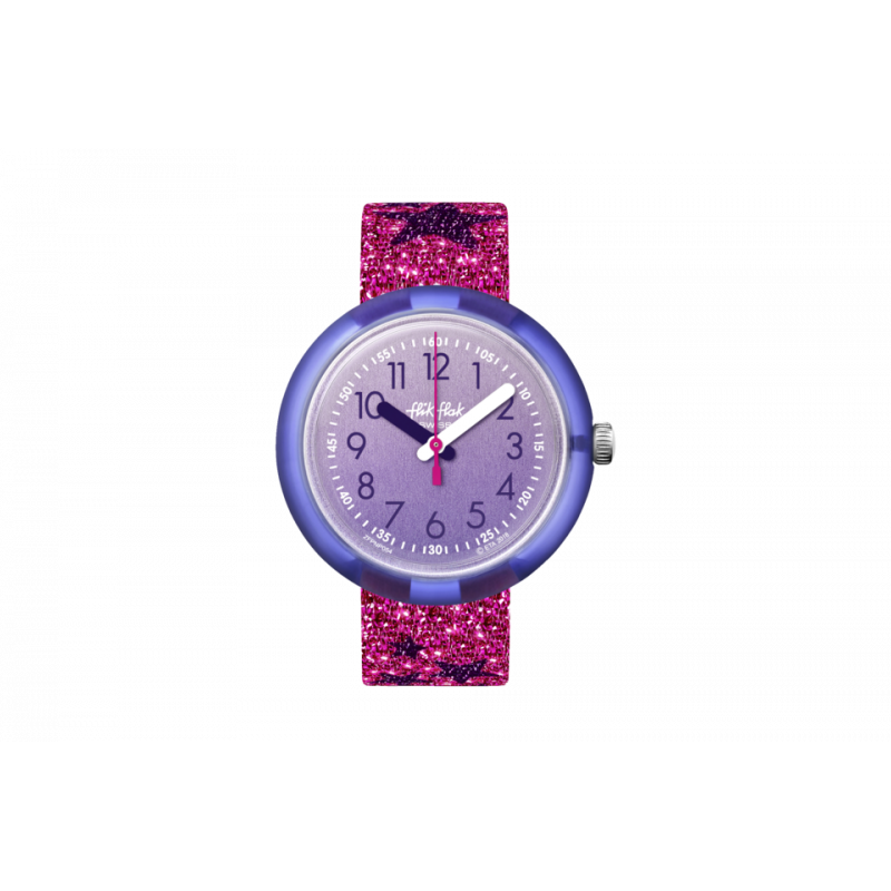 SWATCH - FLIK FLAK FUTURISTIC GLITTER STARS - OROLOGIO BAMBINA