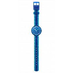 SWATCH - FLIK FLAK SHINE BRIGHT SHINE IN BLUE -OROLOGIO BAMBINA