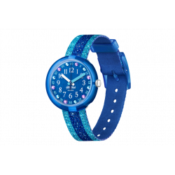 SWATCH - FLIK FLAK SHINE BRIGHT SHINE IN BLUE -OROLOGIO BAMBINA