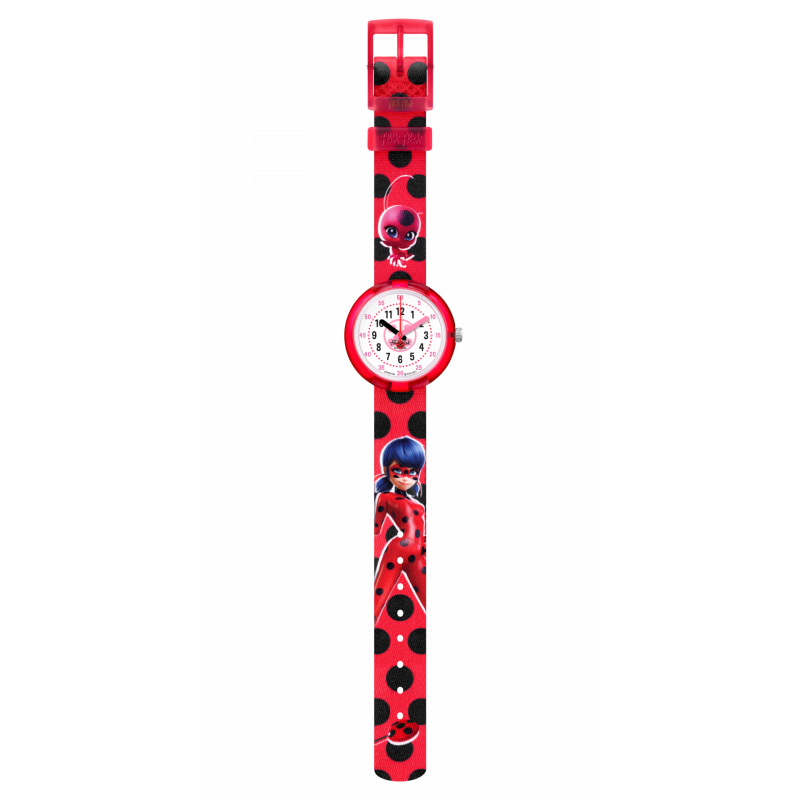 SWATCH - MIRACULOUS LADYBUG AND CAT NOIR MIRACULOUS LADYBUG -OROLOGIO BAMBINA