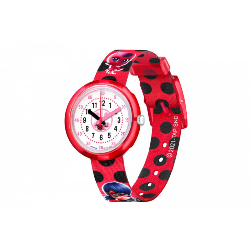 SWATCH - MIRACULOUS LADYBUG AND CAT NOIR MIRACULOUS LADYBUG -OROLOGIO BAMBINA