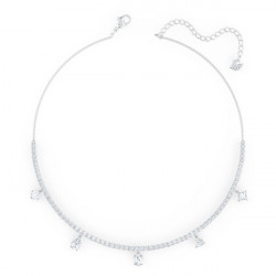 Swarovski - Girocollo Tennis Deluxe Cristalli a taglio misto, Bianco