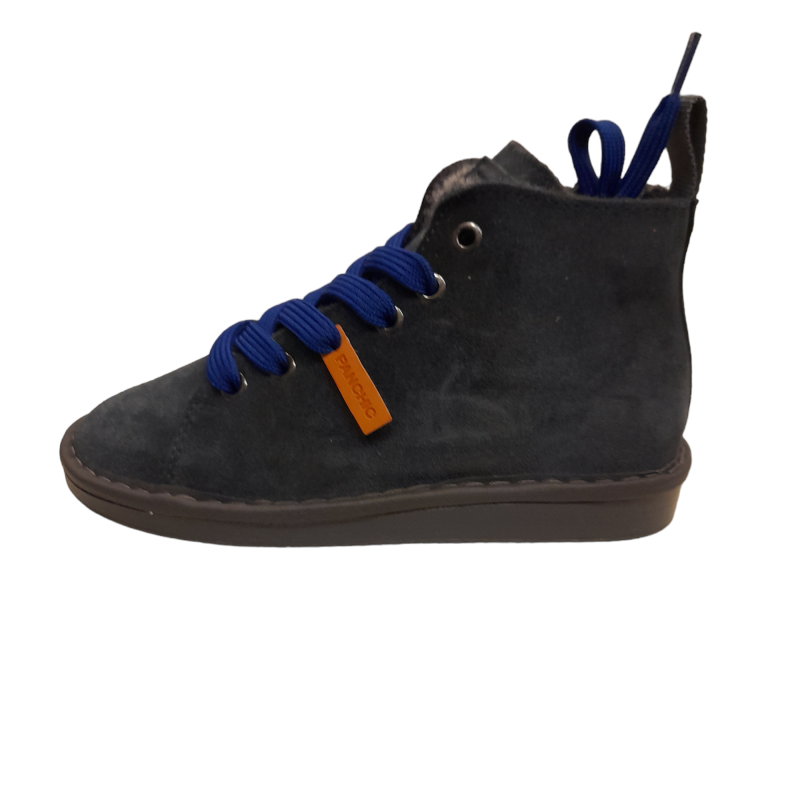 Panchic stivaletto bambino in pelle scamosciata blu