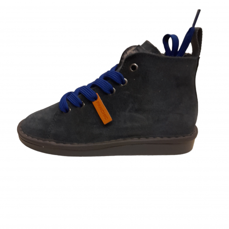 Panchic stivaletto bambino in pelle scamosciata blu