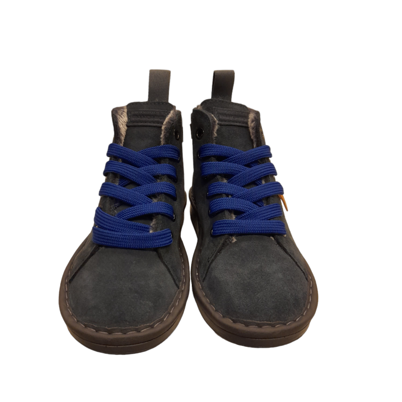 Panchic stivaletto bambino in pelle scamosciata blu