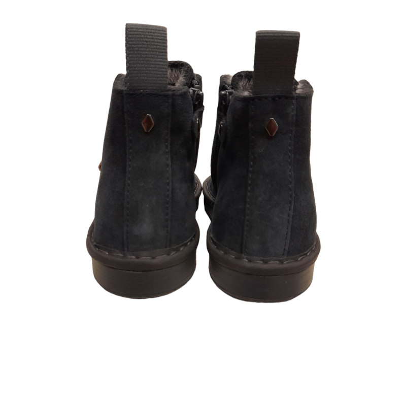 Panchic stivaletto bambino in pelle scamosciata blu