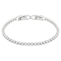 Swarovski - Braccialetto Emily Bianco, Placcato rodio