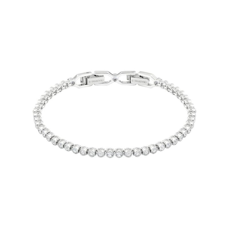 Swarovski - Braccialetto Emily Bianco, Placcato rodio