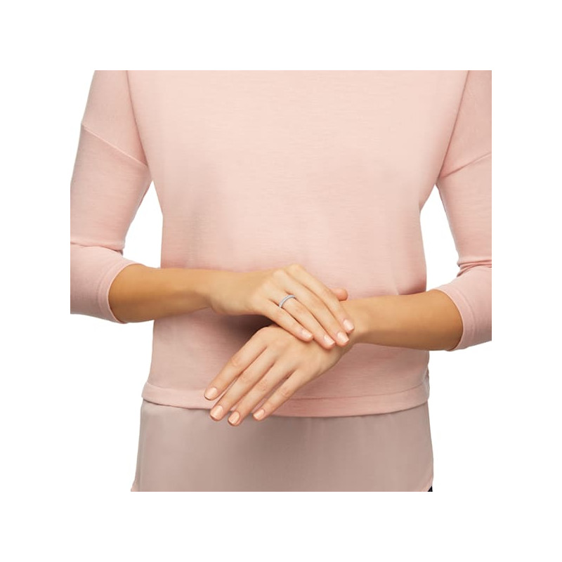 Swarovski - Anello Rare Bianco, Placcato rodio