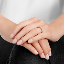 SWAROVSKI - Anello Vittore Bianco, Placcato color oro rosa