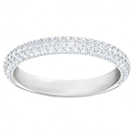 SWAROVSKI - Anello Stone Bianco, Placcato rodio
