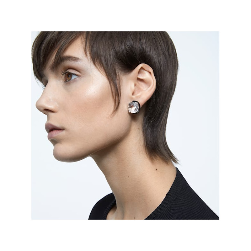 SWAROVSKI - Orecchini a lobo Harmonia Cristalli taglio Cushion, Bianco