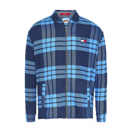 Camicia Uomo Quadri Full Zip