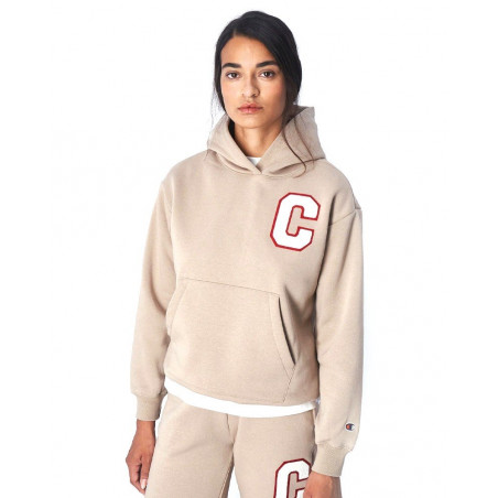 Felpa Rochester Cappuccio Logo