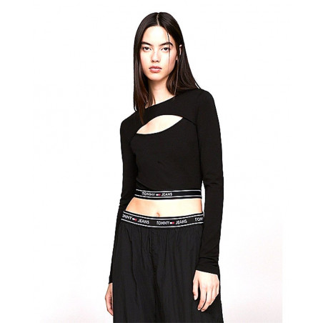 T-Shirt Donna Crop Top Cut...