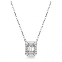 Collana Millenia Swarovski Zirconi taglio quadrato, Bianc
