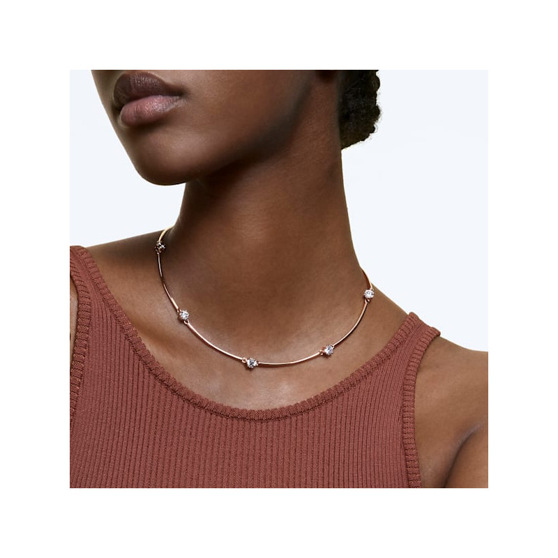 SWAROVSKI - Collana Constella Bianco, Placcato color oro Rosa