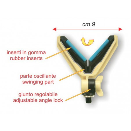 Appoggiacanna a V Basculante