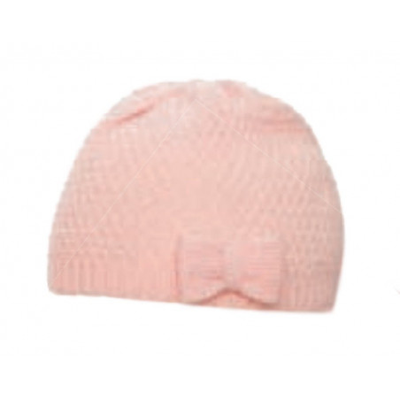 Berretto bimba con fiocco