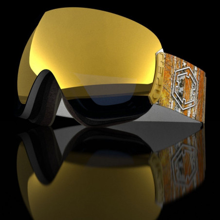 Maschera Open Forest Gold