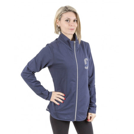 Felpa Donna Full Zip Stras