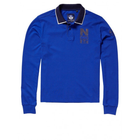 Printed Polo Collo Parlato