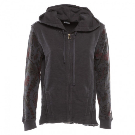 Felpa Donna Terry Full Zip...