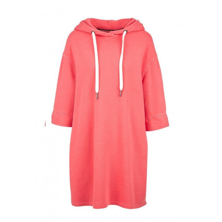 Felpa Lunga Donna Con Cappucio