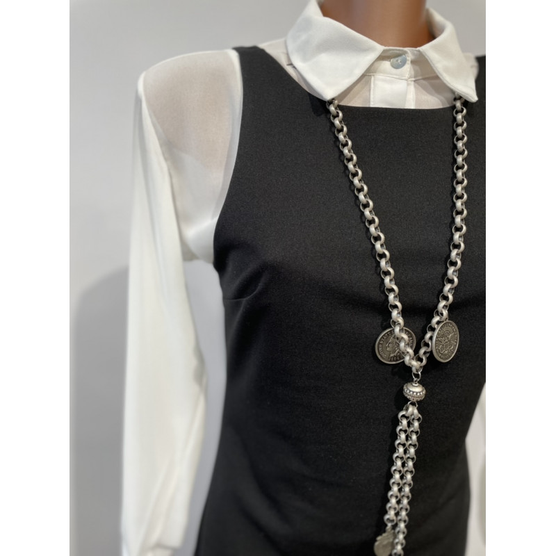 Abito tubino mini, smanicato.