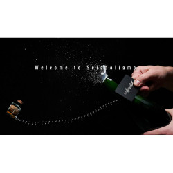 Sciaboliamo - Sabrage Card Con Catena Nera