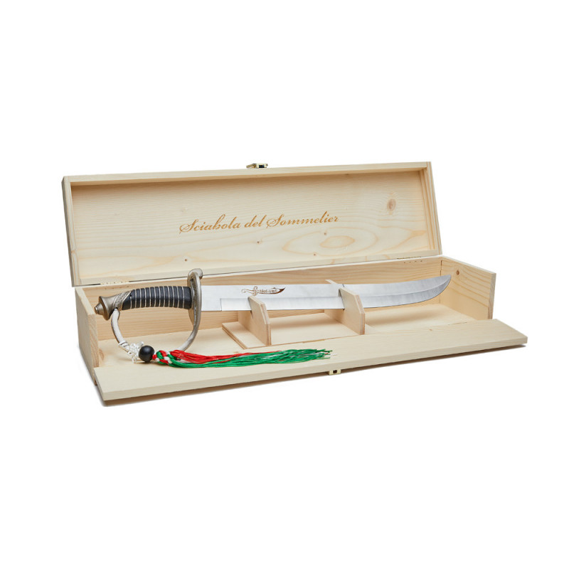 Sciaboliamo - Sabrage Card Con Catena Nera