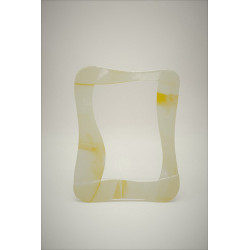 Cornice Bianca con Elefantino Verde