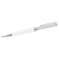 Swarovski - Penna a sfera Crystalline Bianco, Cromato