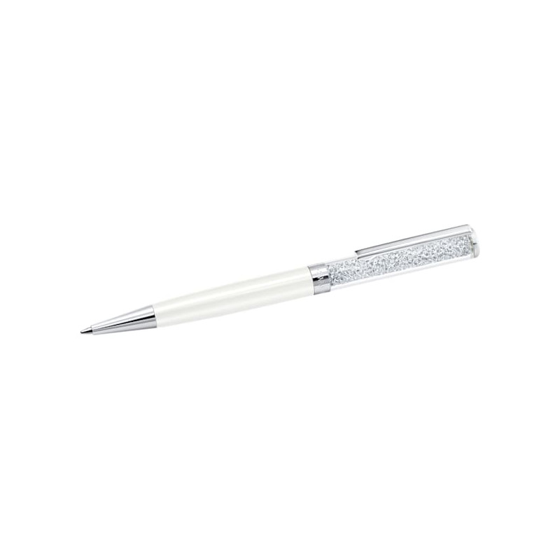 Swarovski - Penna a sfera Crystalline Bianco, Cromato