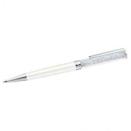 Swarovski - Penna a sfera Crystalline Bianco, Cromato