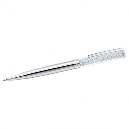 Swarovski - Penna a sfera Crystalline Tono argentato, Cromato