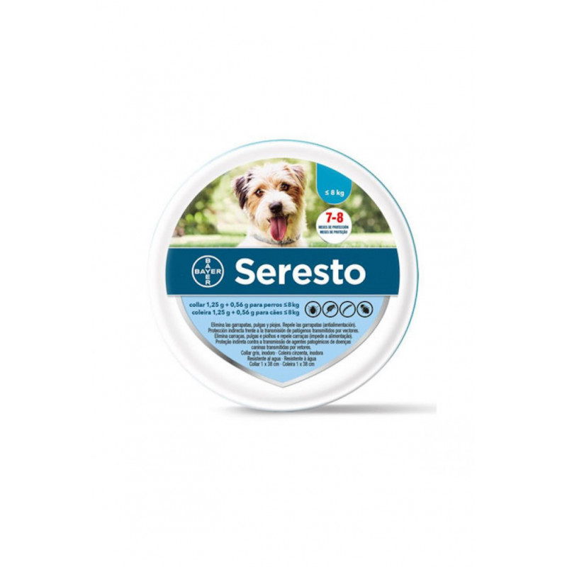Seresto collare antiparassitario per cani fino agli 8 kg