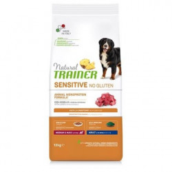 Natural Trainer sensitive no gluten agnello e cerali integrali Medium&Maxi Adult 12kg