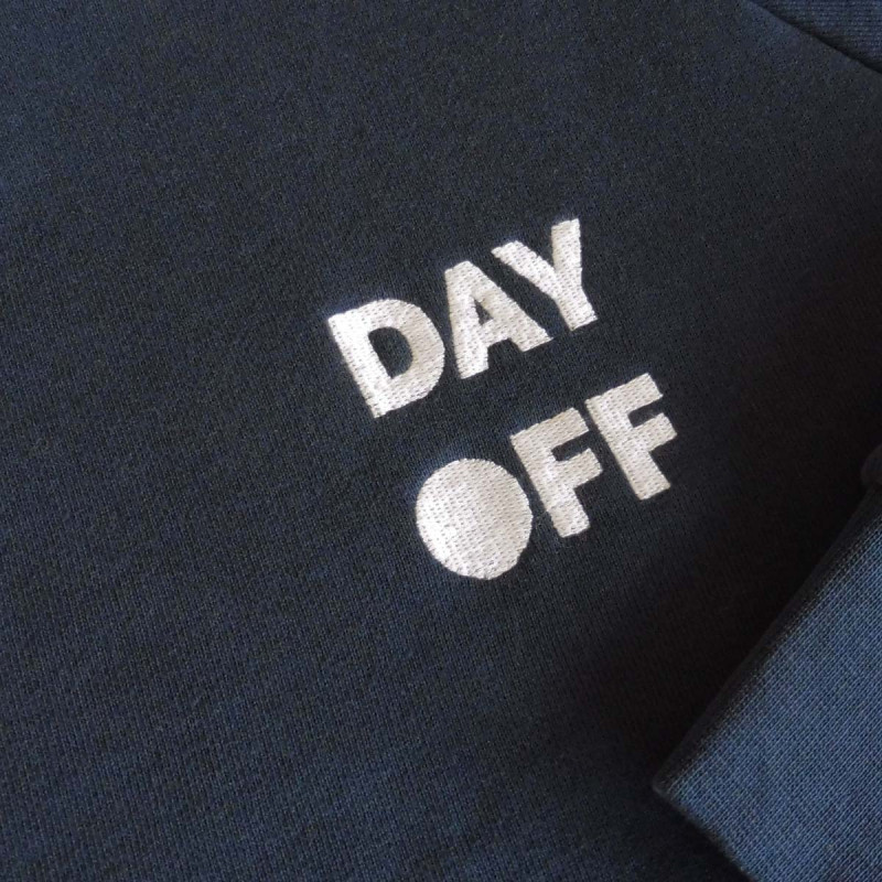 Felpa blu navy Day Off, dettaglio