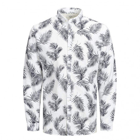Camicia Uomo Summer Leaf Lino